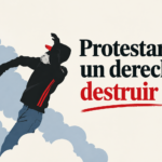 Protestar es un derecho, destruir no.